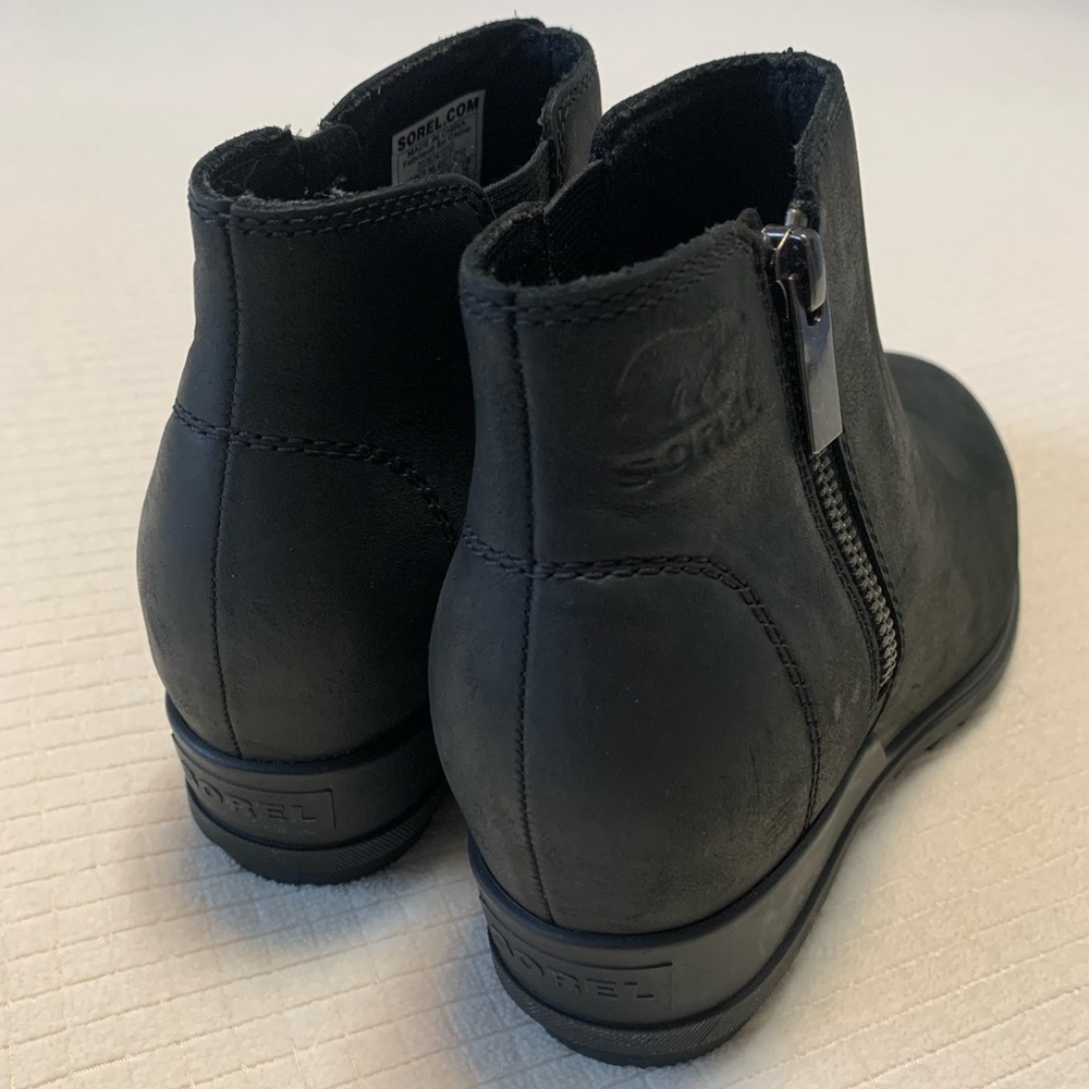 Sorel black leather ankle boots - Picture 6 of 16